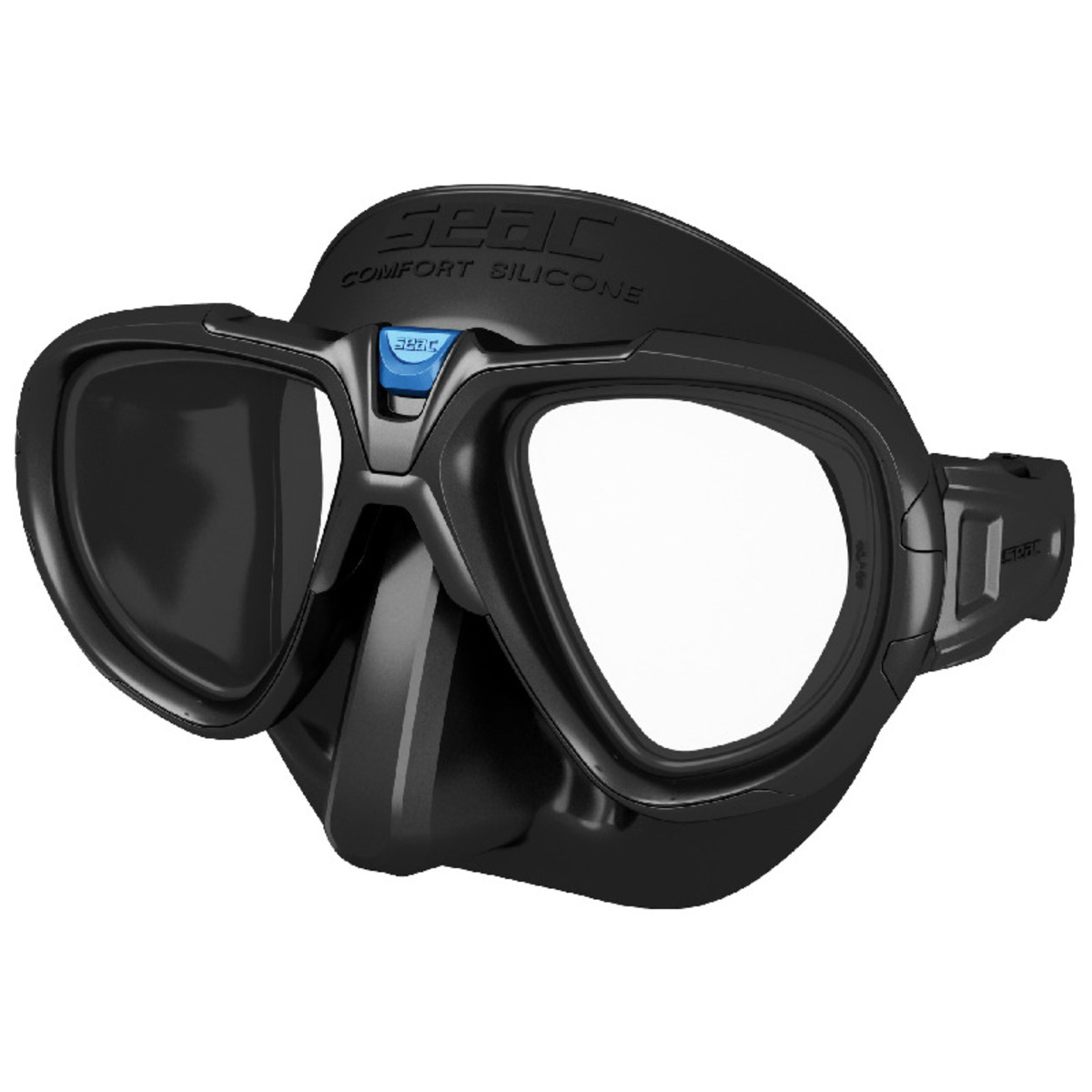 Seac Fox Mask - S-Bl Nero-Blu Metal