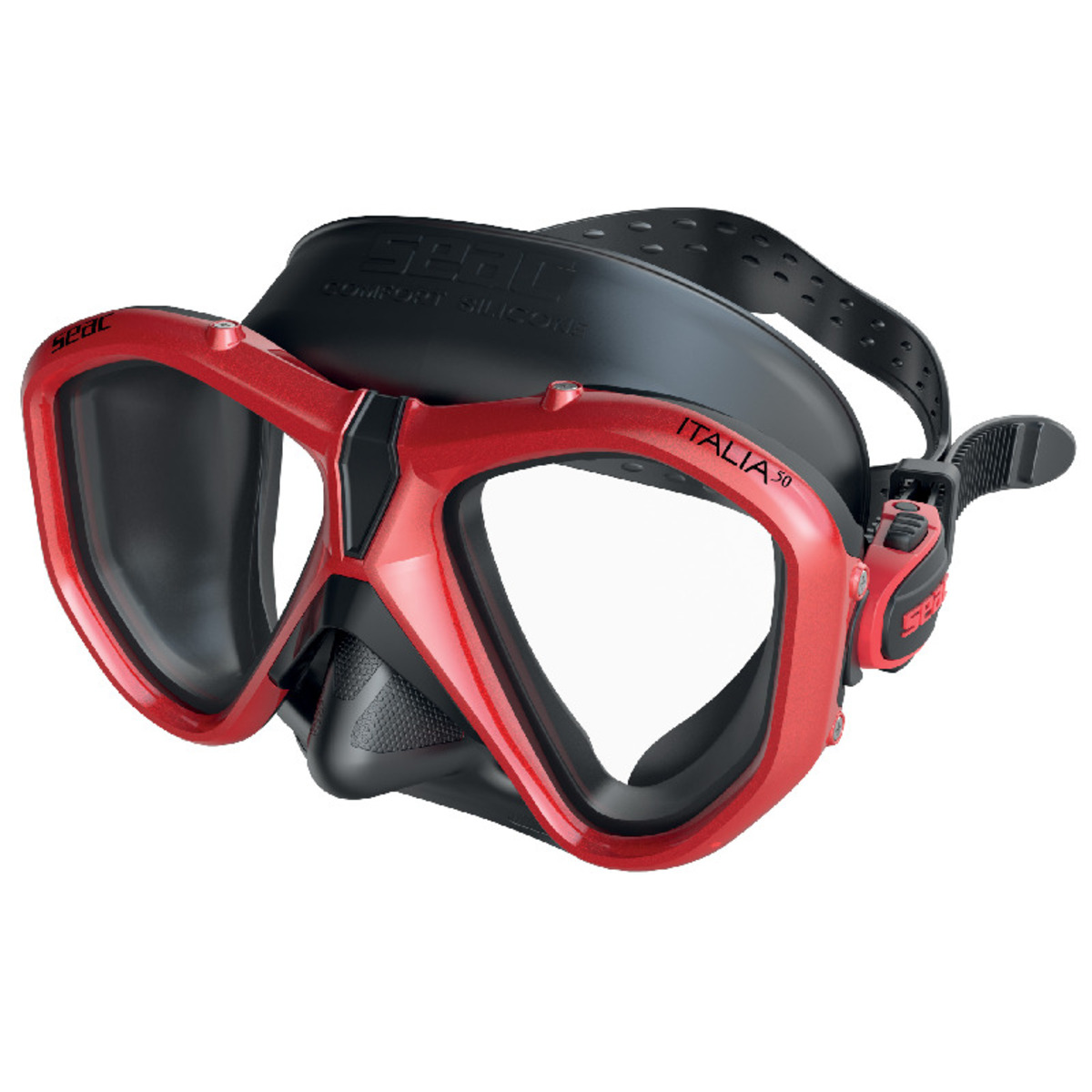 Seac Mask Italy 50 Asian Fit - S-Bl Rosso Metal