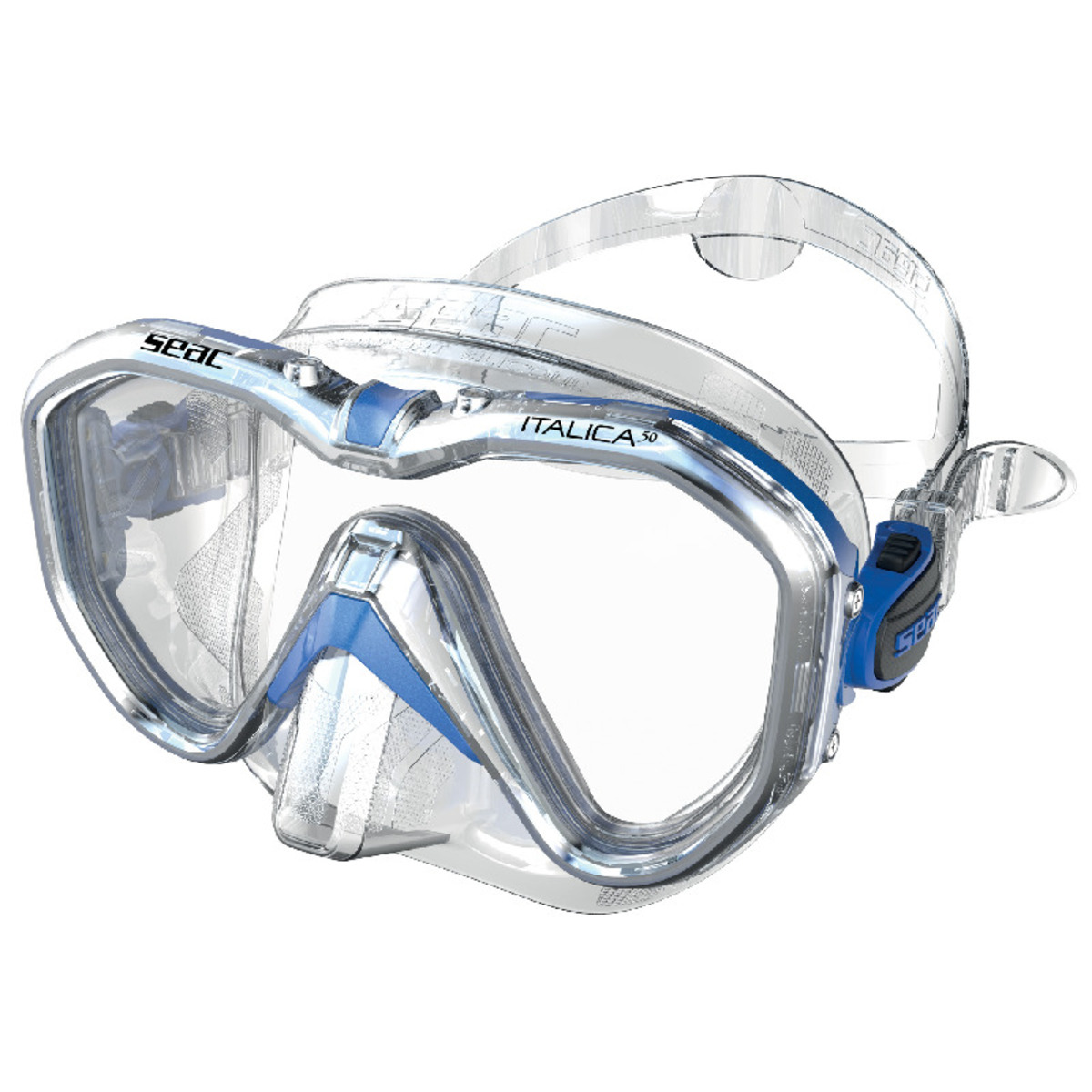 Seac Italian Mask 50 - S-Kl Blu Metal