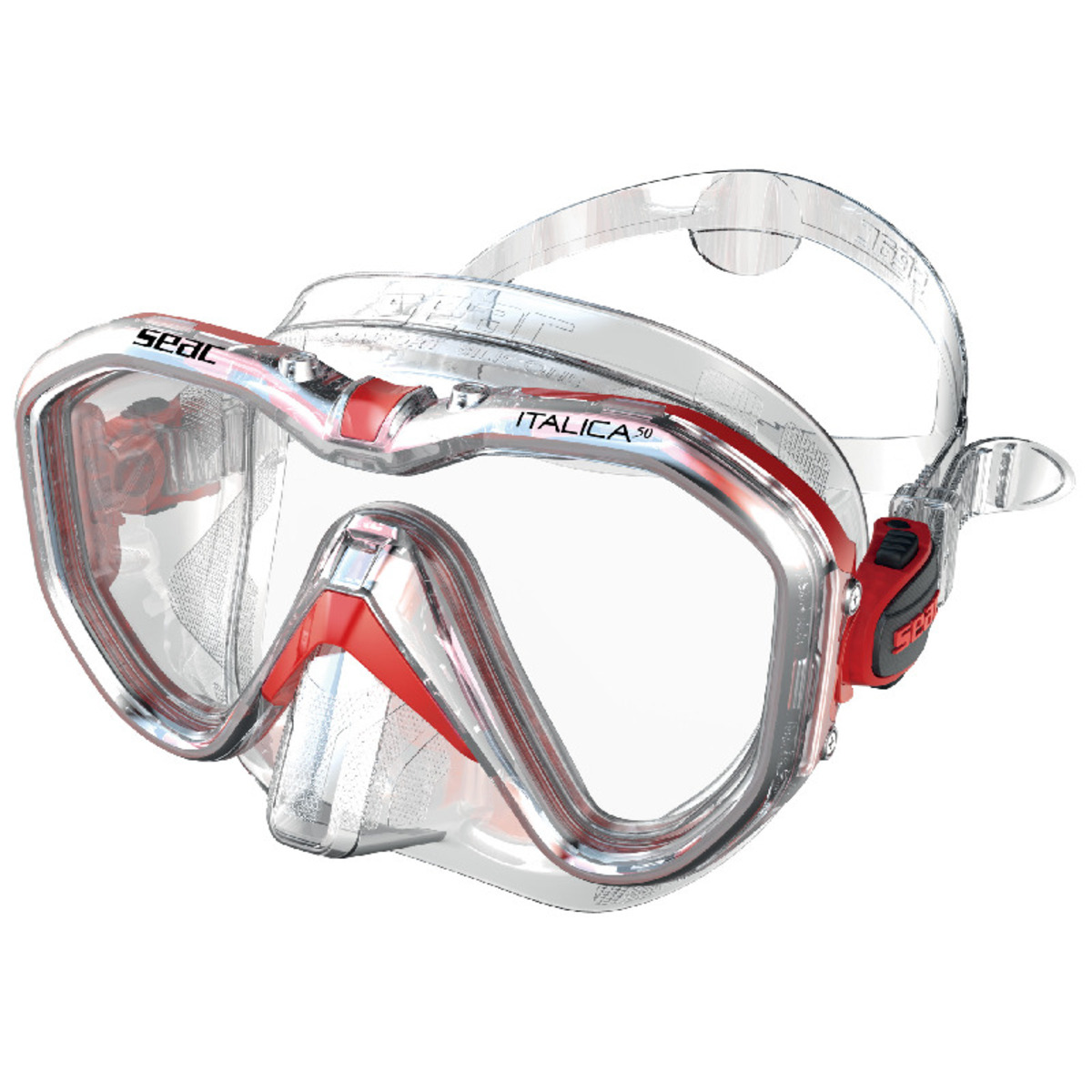 Seac Italian Mask 50 - S-Kl Rosso Metal