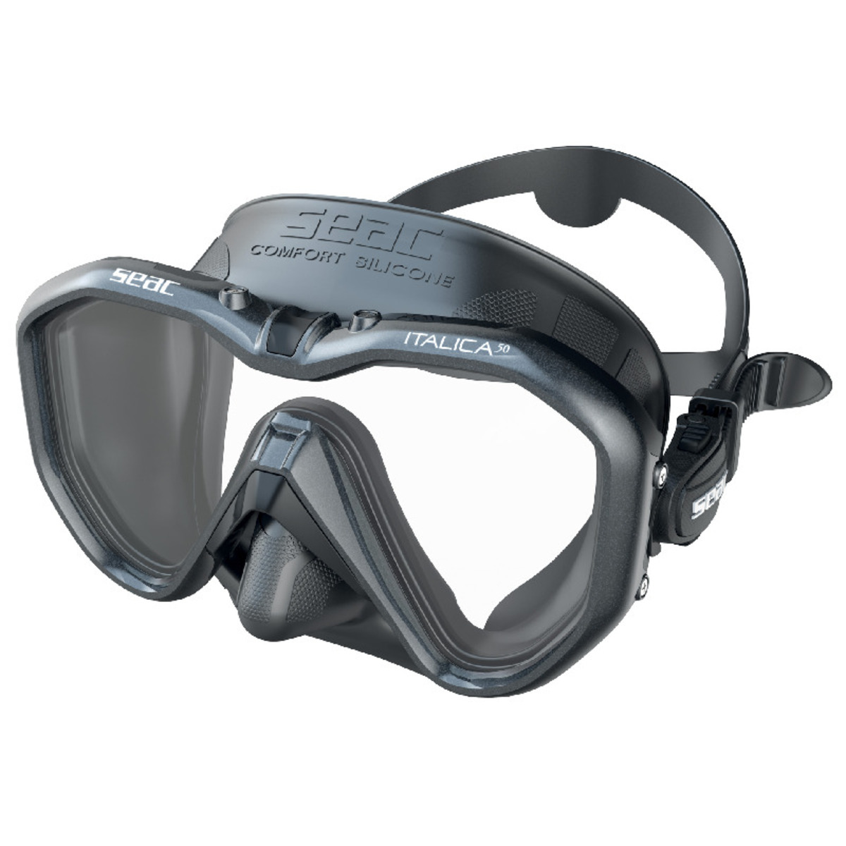 Seac Mask Italica 50 Asian Fit - S-Bl Nero Metal