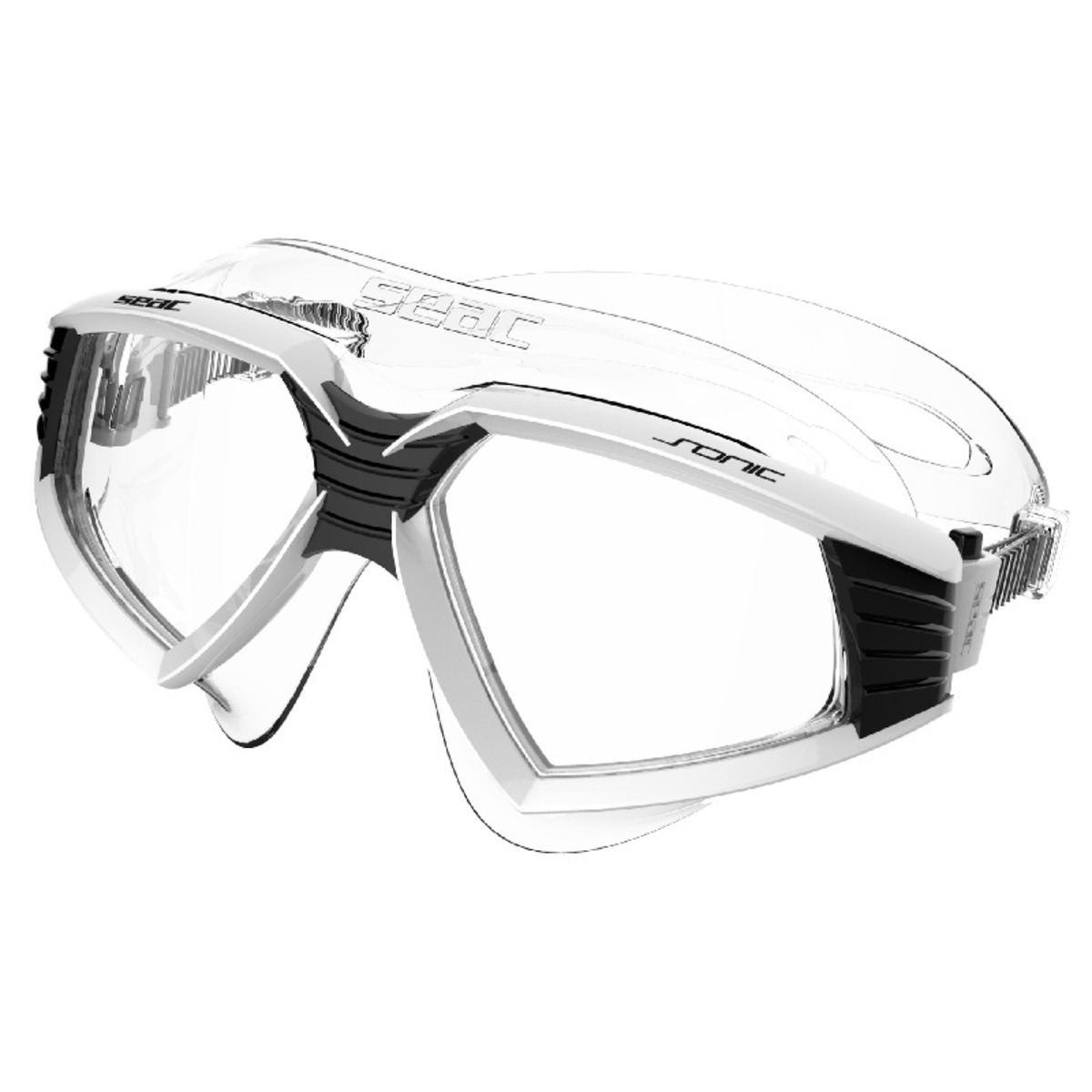 Seac Sonic Goggles - Bianco-Nero S-Kl