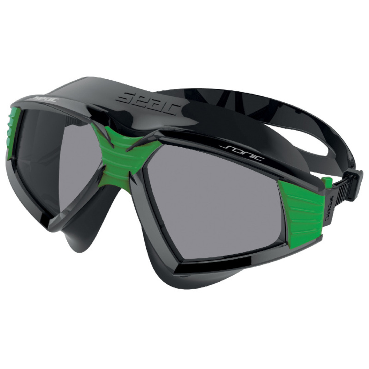 Seac Sonic Goggles - Nero-Verde S-Bl