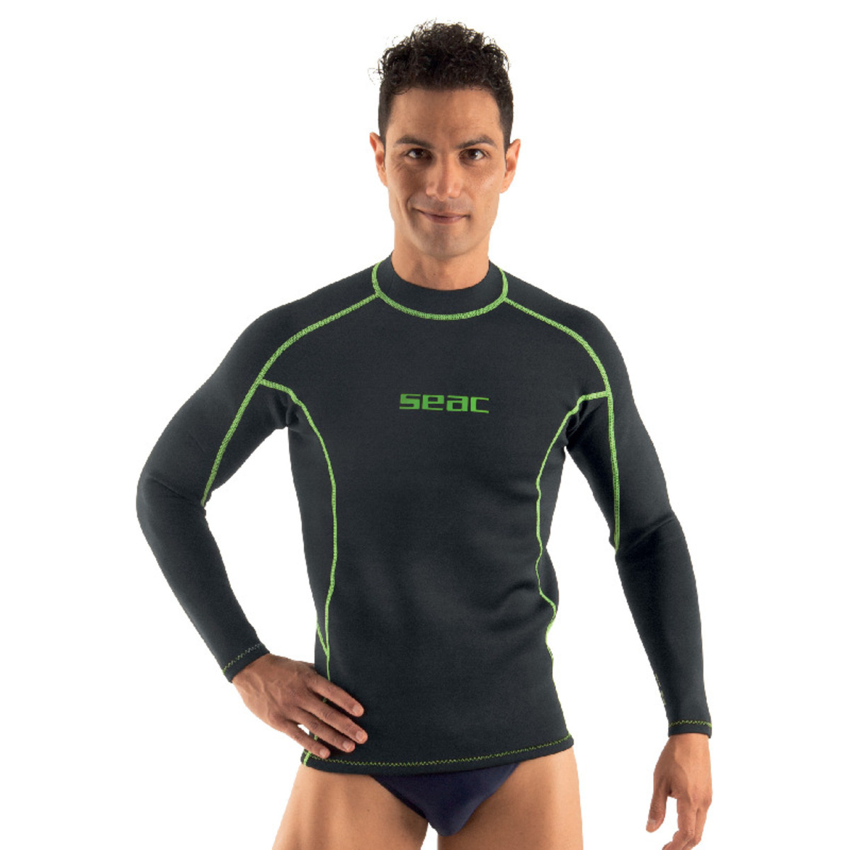 Seac Fit Long Black Man 2 Mm Wetsuit - S