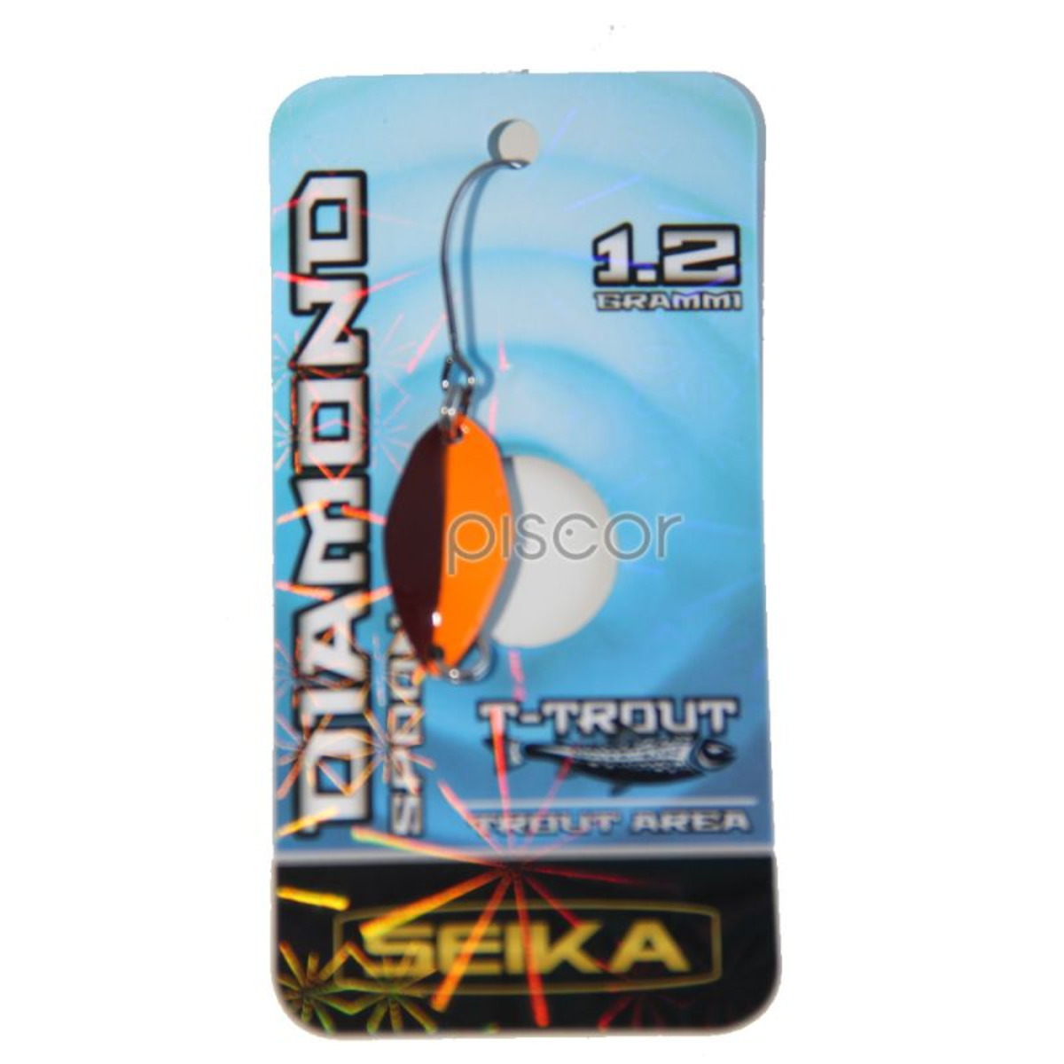 Seika Diamond Spoon - 20 mm - 1.2 g - Fluo Orange Black