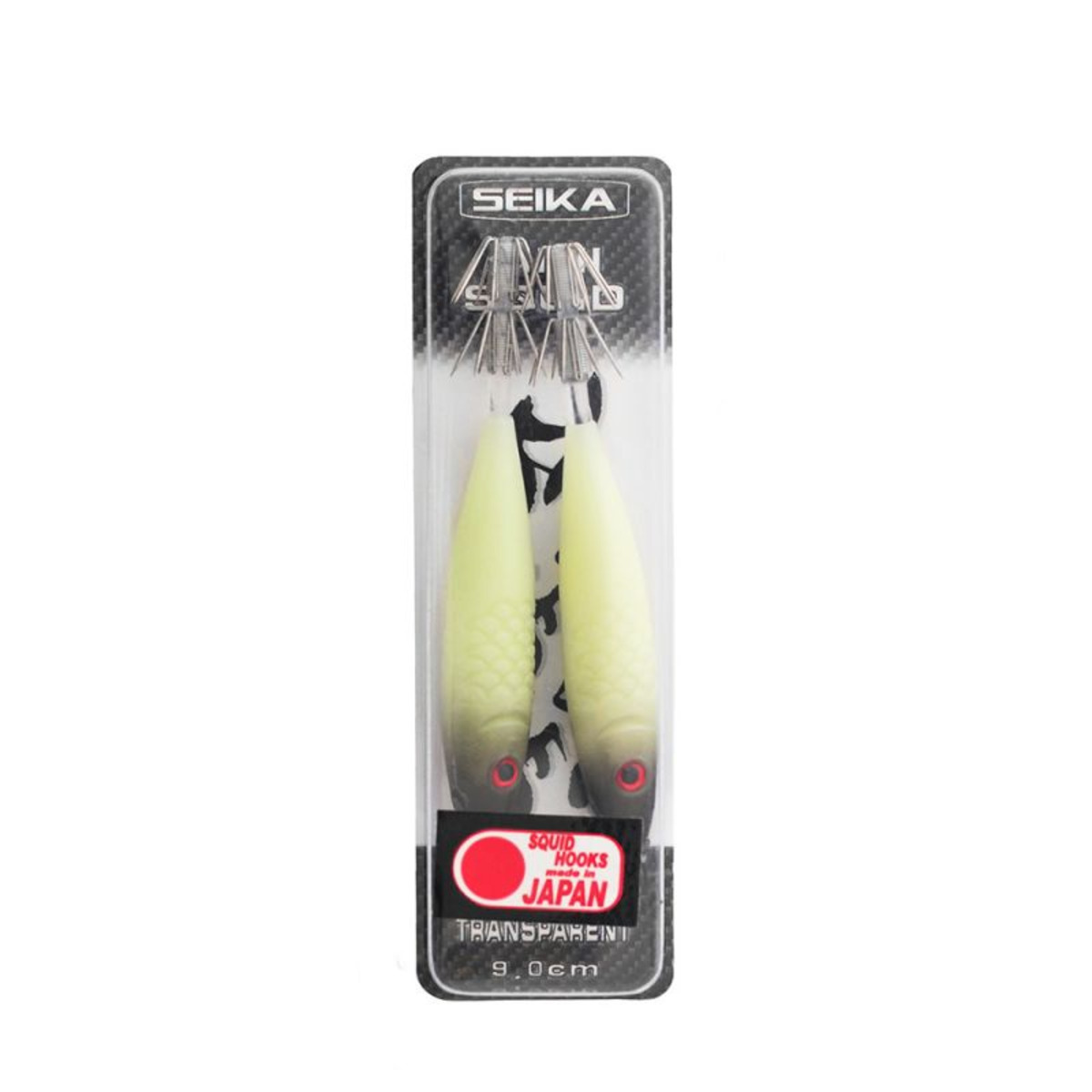 Seika Mini Squid Soft Trasparent - 90 mm - 02 - Gelb-Schwarz         