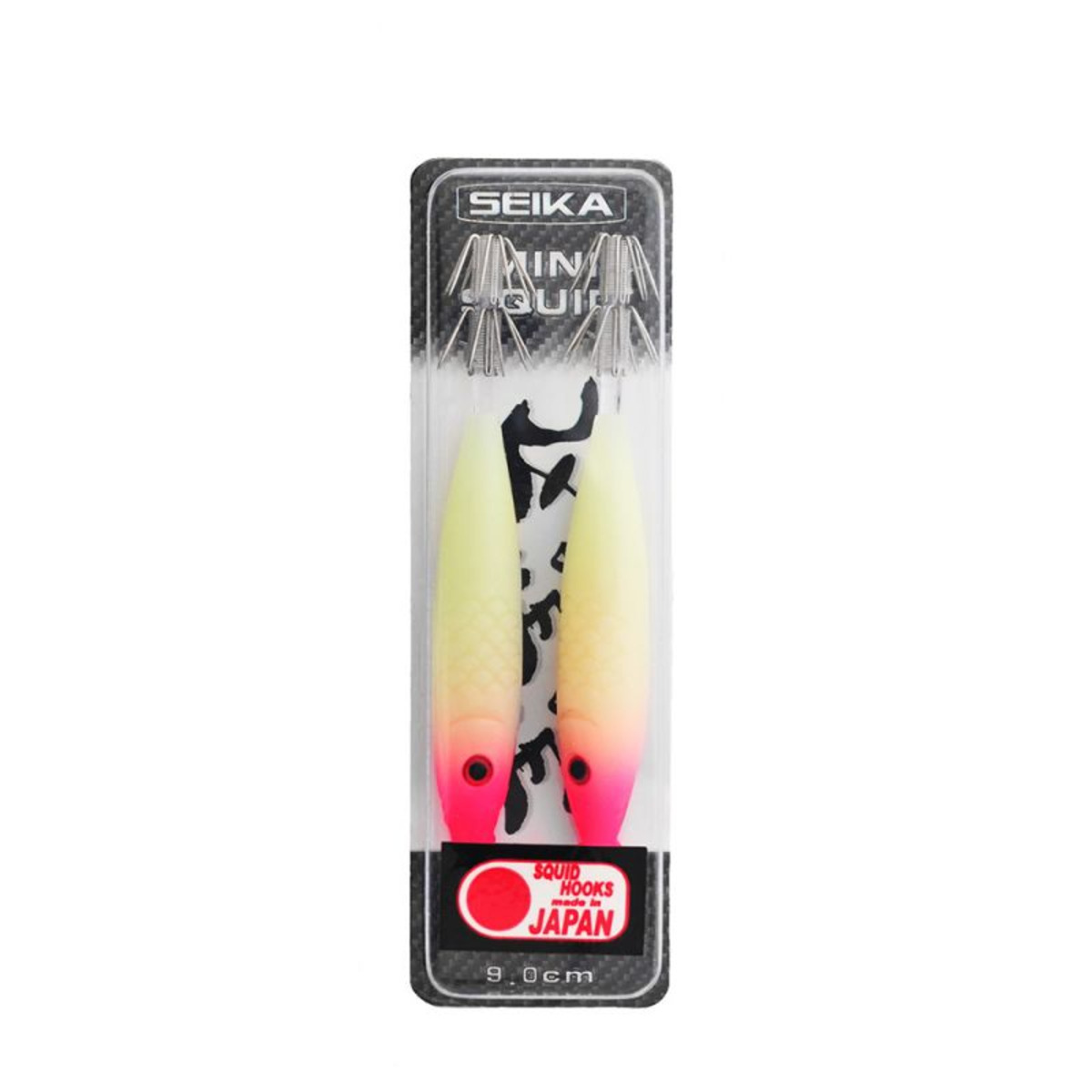 Seika Mini Squid Soft Trasparent - 90 mm - 04 - Gelb-Leuchtend Rosa         