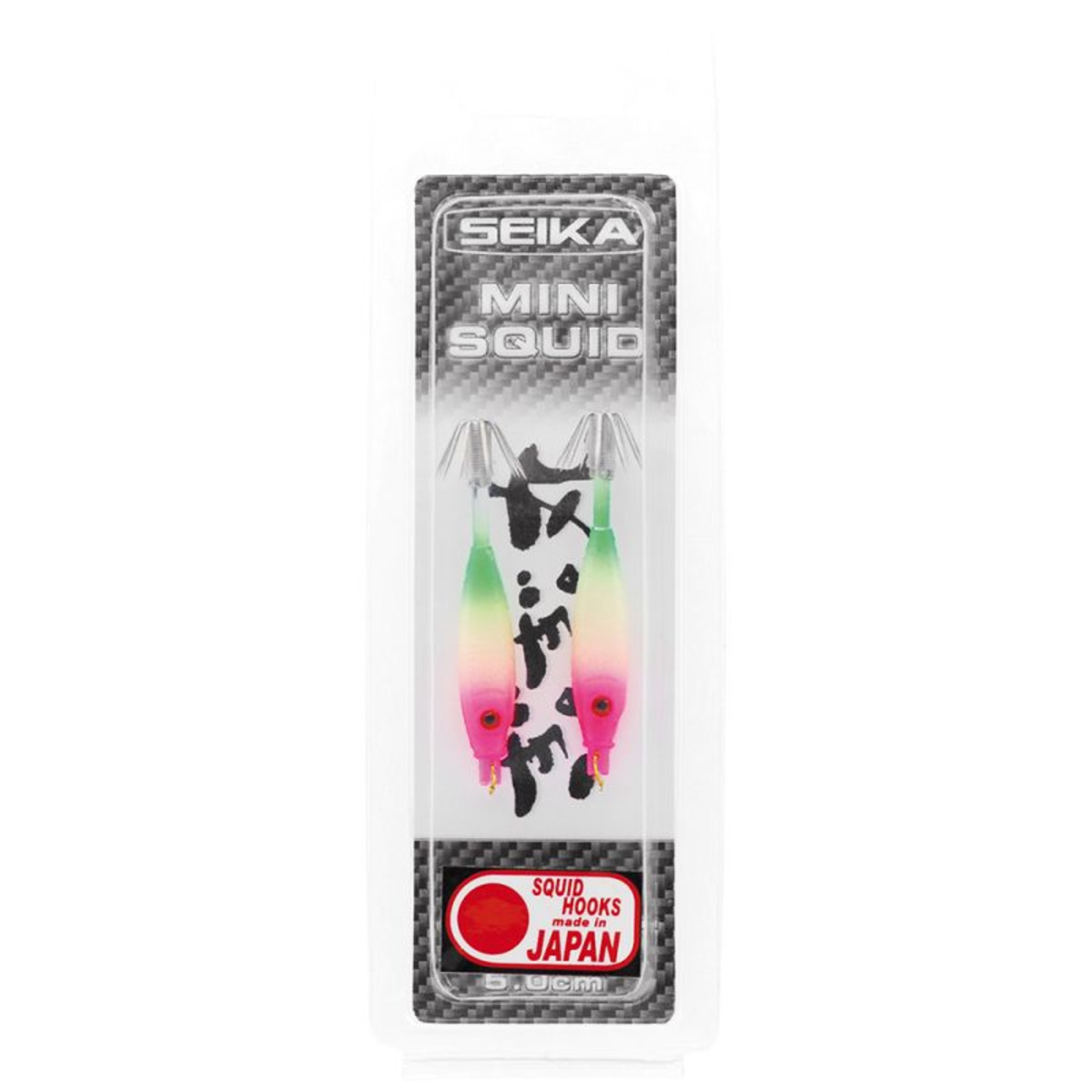 Seika Mini Squid Soft Trasparent - 50 mm - 42 -  Rosa-Weiss-Grün         