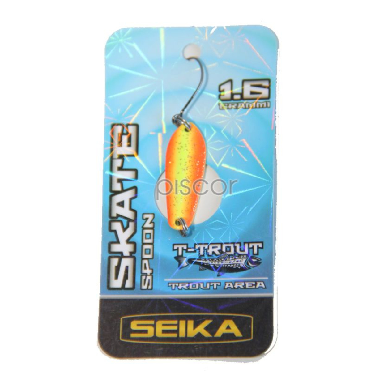 Seika Skate Spoon - 25 mm - 1.6 g - Glitter Orange Yellow