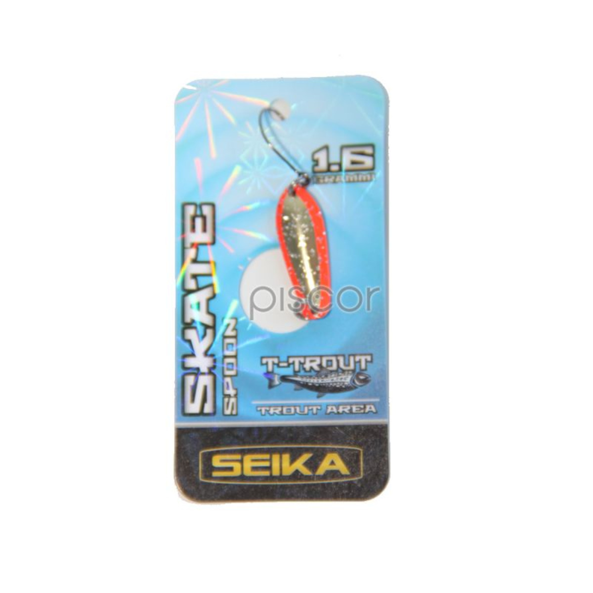 Seika Skate Spoon - 25 mm - 1.6 g - Glitter Gold Red