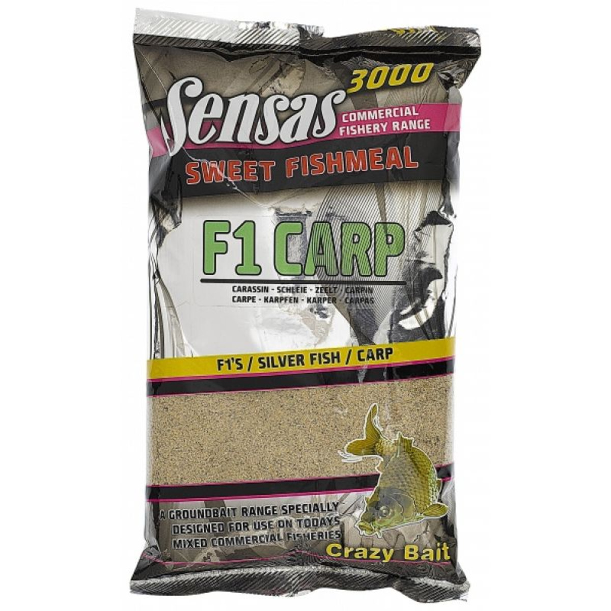 Sensas 3000 Sweet Fishmeal Uk F1 Carp - 1 kg