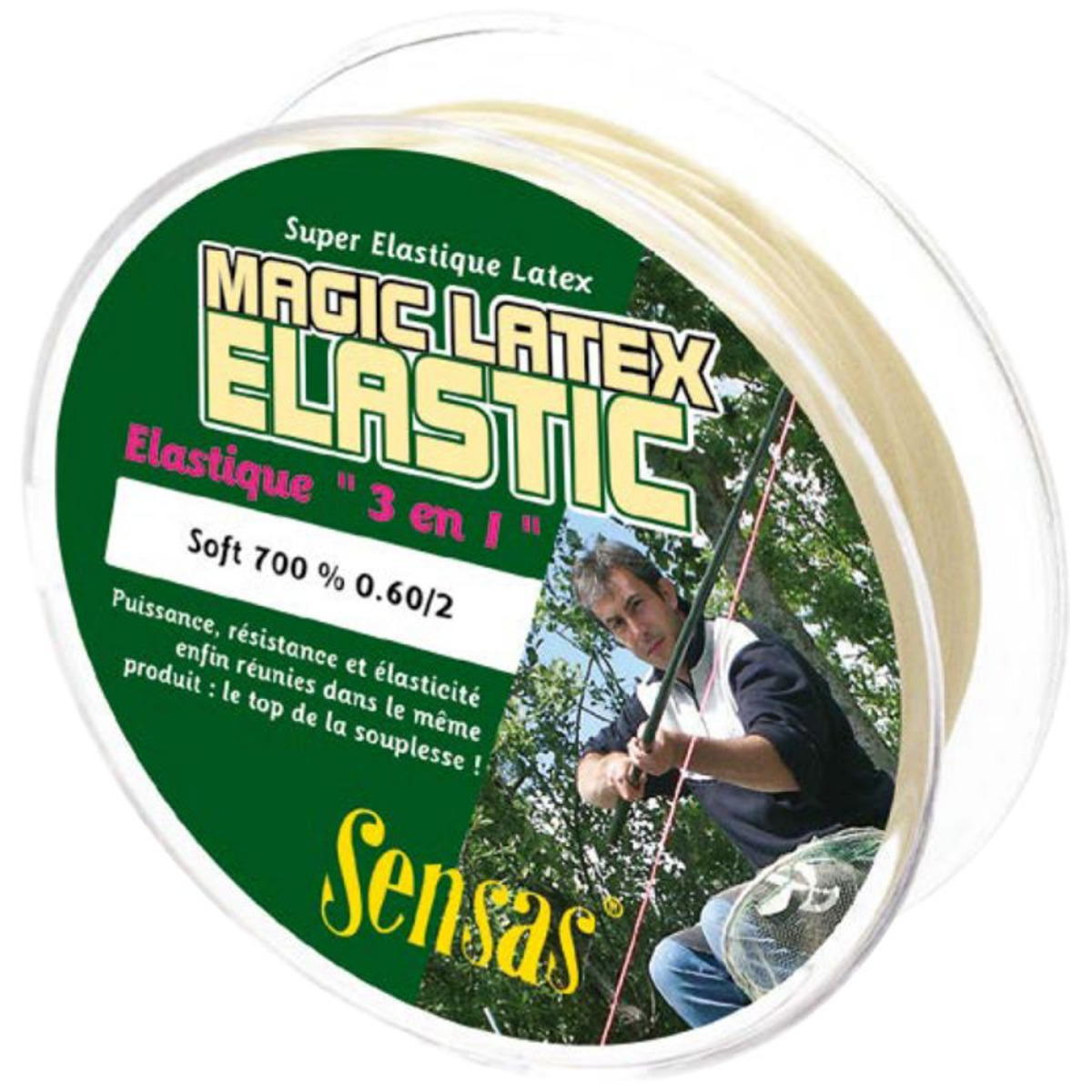 Sensas Magic Latex Elastic Soft 700 - 700% -  0.7 mm - 7 m