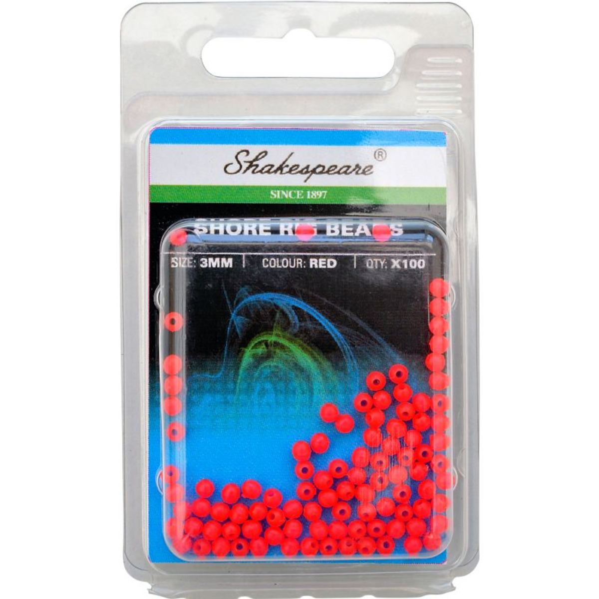 Shakespeare Shore Rig Beads - 3 mm - 12 g - Red