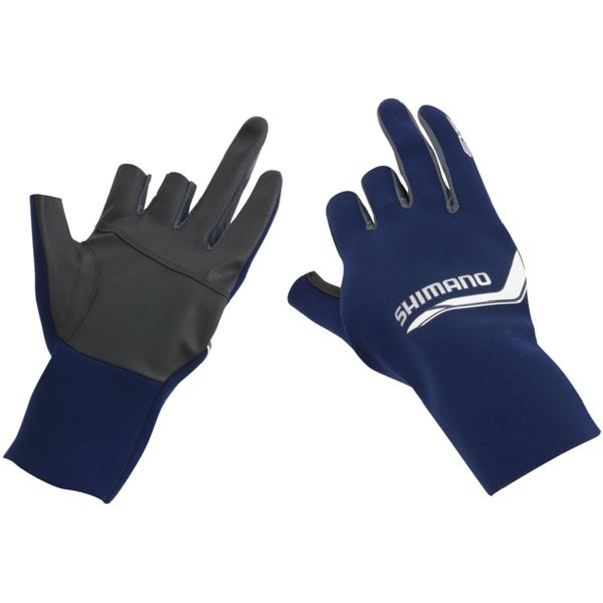 Shimano 3 Finger Handschuhe Pearl Fit EXS - Navy/Silver
