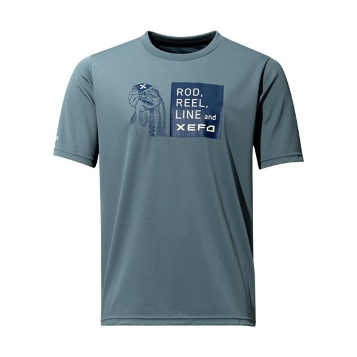 Shimano Kurzärmeliges T-Shirt Xefo - L - Cadet Blue