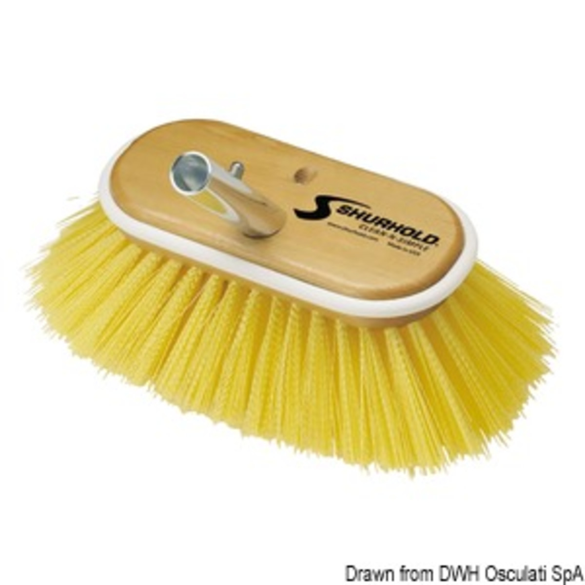 Shurhold Industries Spazzolon Shurhold - Brosse en fibre jaune moyen de 6 pouces