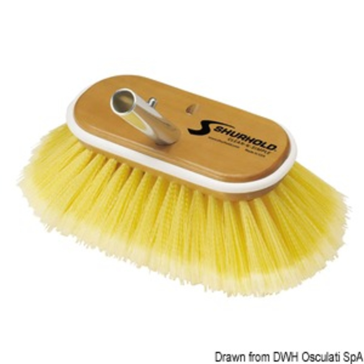 Shurhold Industries Spazzolon Shurhold - Brosse en fibre jaune douce de 6 pouces