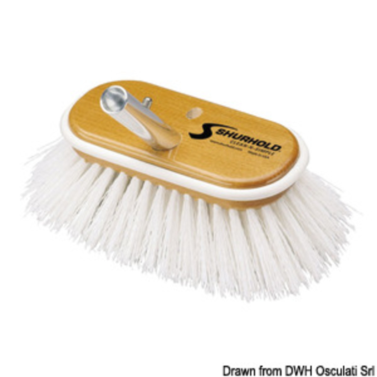 Shurhold Industries Spazzolon Shurhold - Brosse blanche en fibre dure de 6 pouces