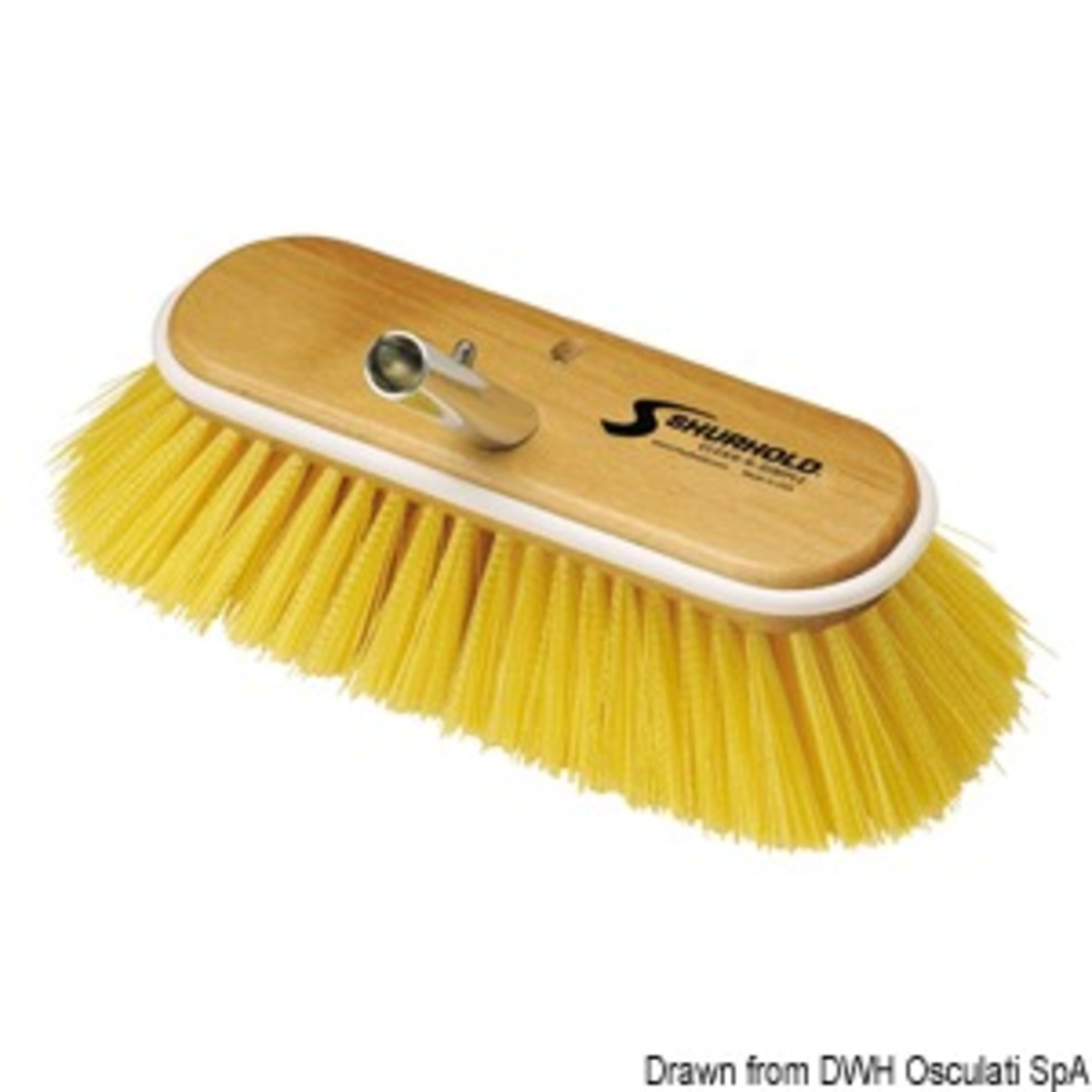 Shurhold Industries Spazzolon Shurhold - Brosse en fibre jaune moyen de 10 pouces