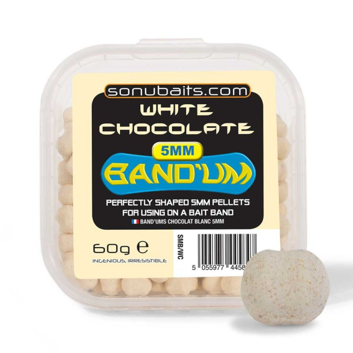 Sonubaits 5 mm Band´ums - 5 mm - 60 g - Cioccolato Bianco         