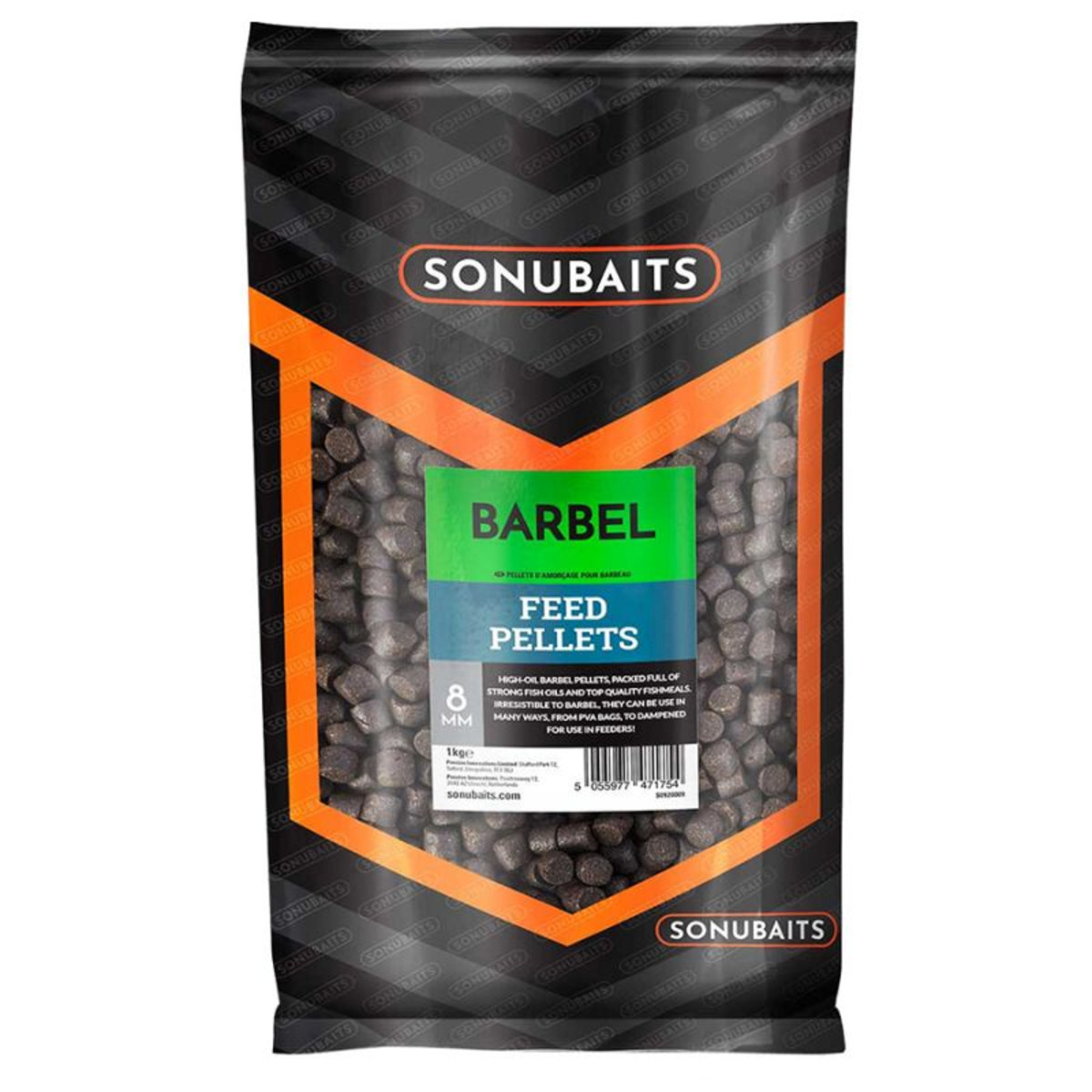 Sonubaits Barbel Feed Pellets - 8 mm - 1 kg