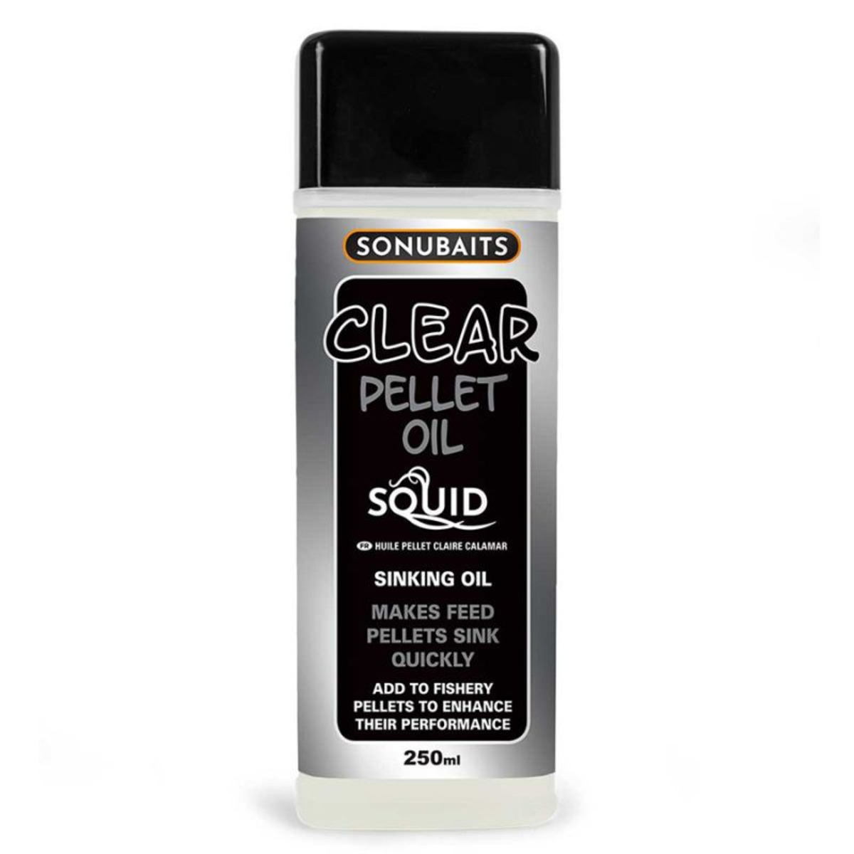 Sonubaits Clear Pellet Oil - Squid - 250 ml