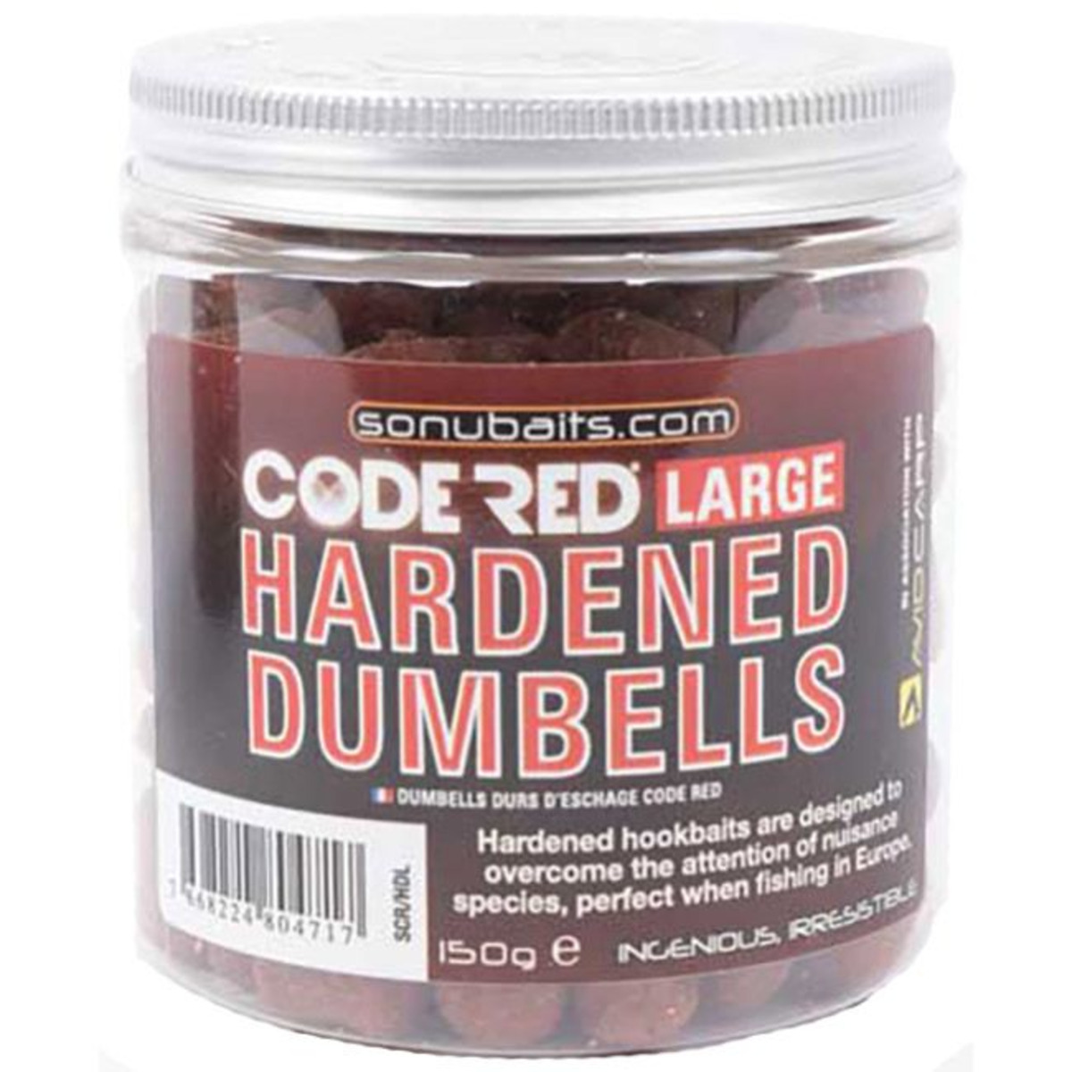 Sonubaits Code Red Hardened Dumbell Hookbaits - Large - 150 g