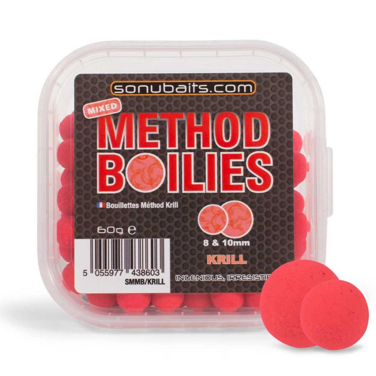 Sonubaits Mixed Method Boilies - 8-10 mm - 60 g - Krill