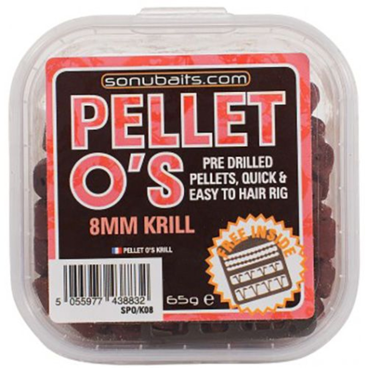 Sonubaits Pellet O´s - Krill - 8 mm - 65 g