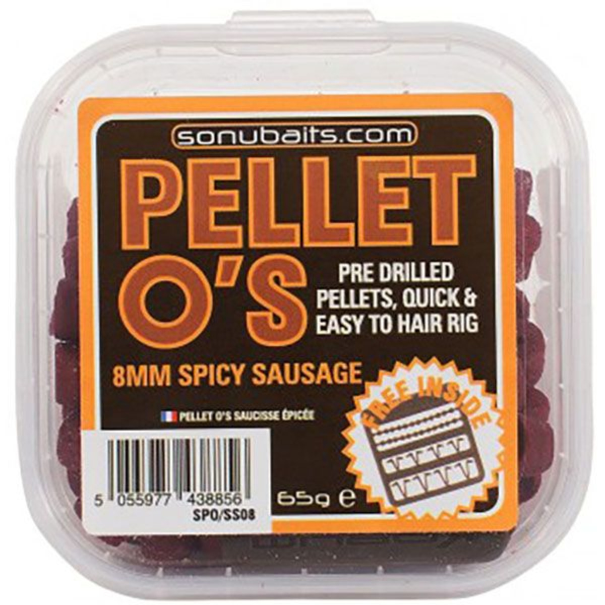 Sonubaits Pellet O´s - Spicy Sausage - 8 mm - 65 g