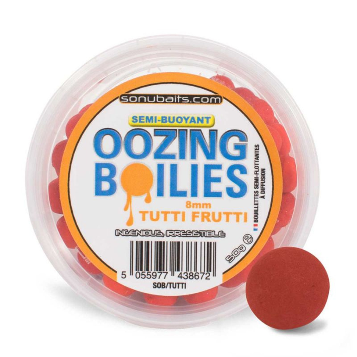 Sonubaits Semi-Buoyant Oozing Boilies - 8 mm - All Fruits         