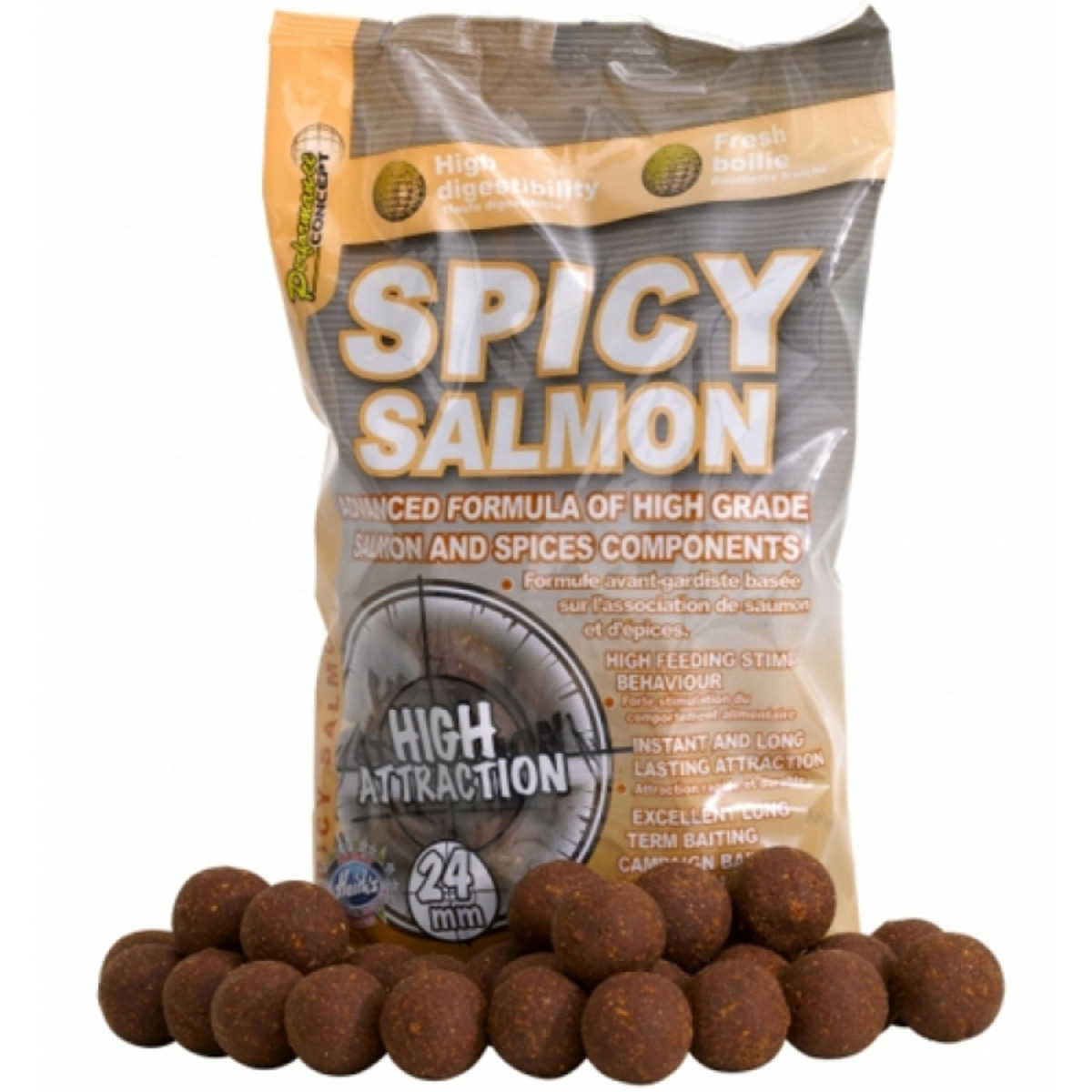 Starbaits Concept Boilies Spicy Salmon - 24 mm  - 1 kg