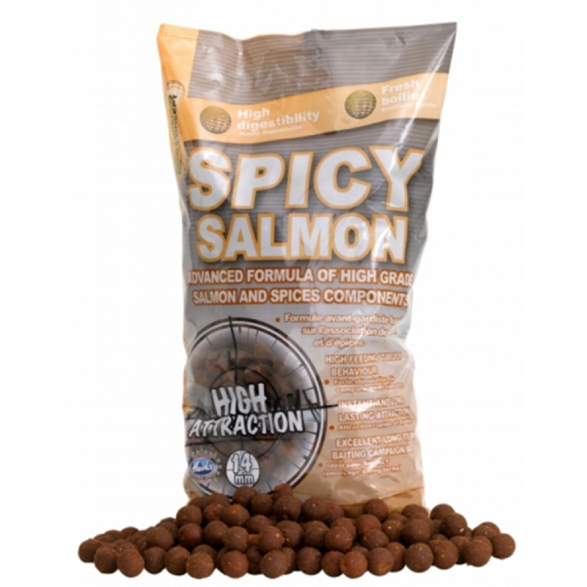 Starbaits Concept Boilies Spicy Salmon - 14 mm  - 2.5 kg