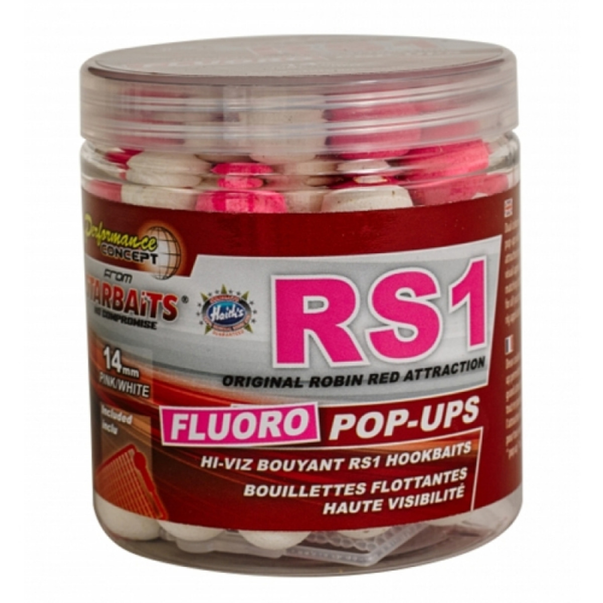 Starbaits Concept Fluo Pop Ups Rs1 - 14 mm  - 80 g