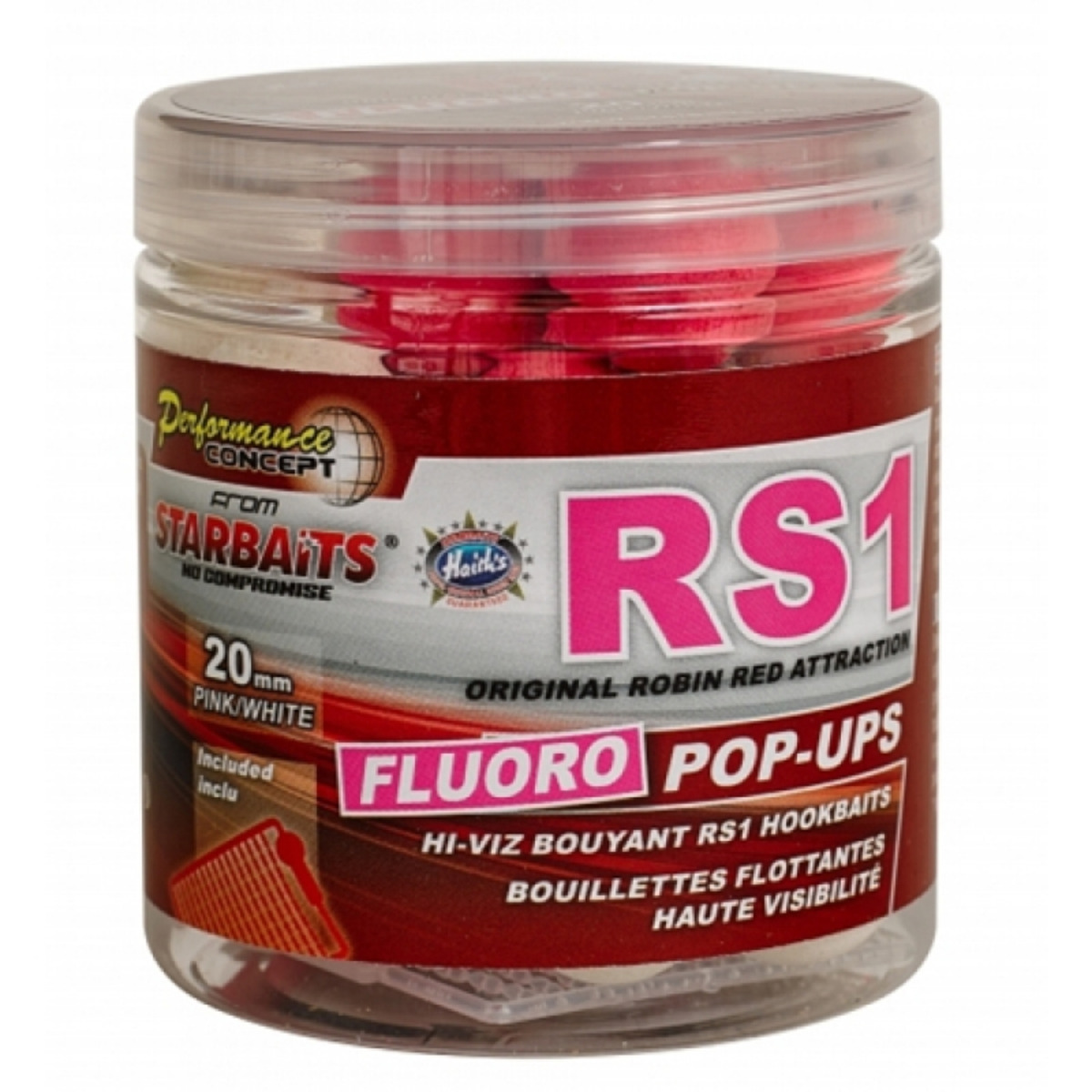 Starbaits Concept Fluo Pop Ups Rs1 - 20 mm  - 80 g