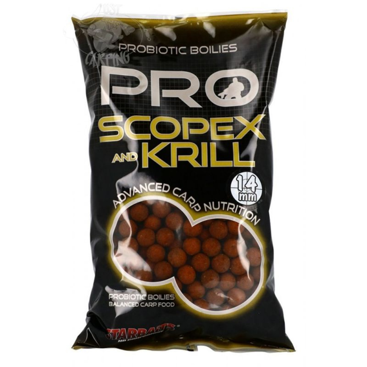 Starbaits Probio Scopex and Krill Boilies - 14 mm - 1 kg
