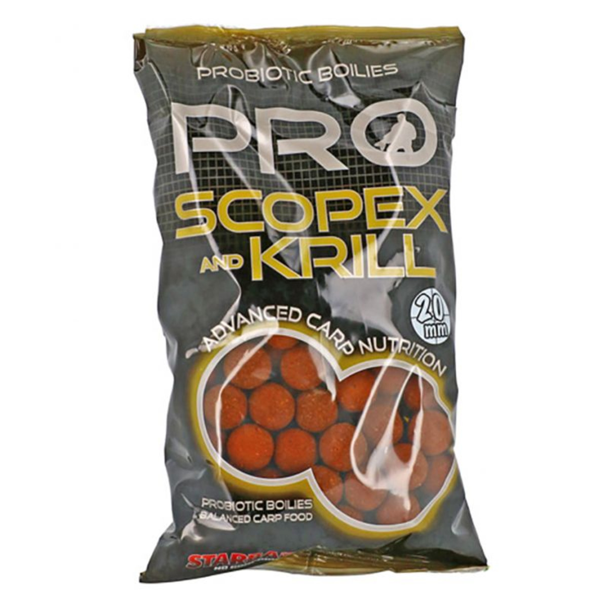 Starbaits Probio Scopex and Krill Boilies - 20 mm - 1 kg