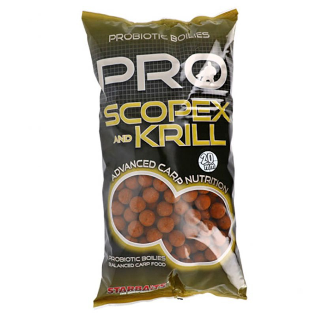 Starbaits Probio Scopex and Krill Boilies - 20 mm - 2.5 kg