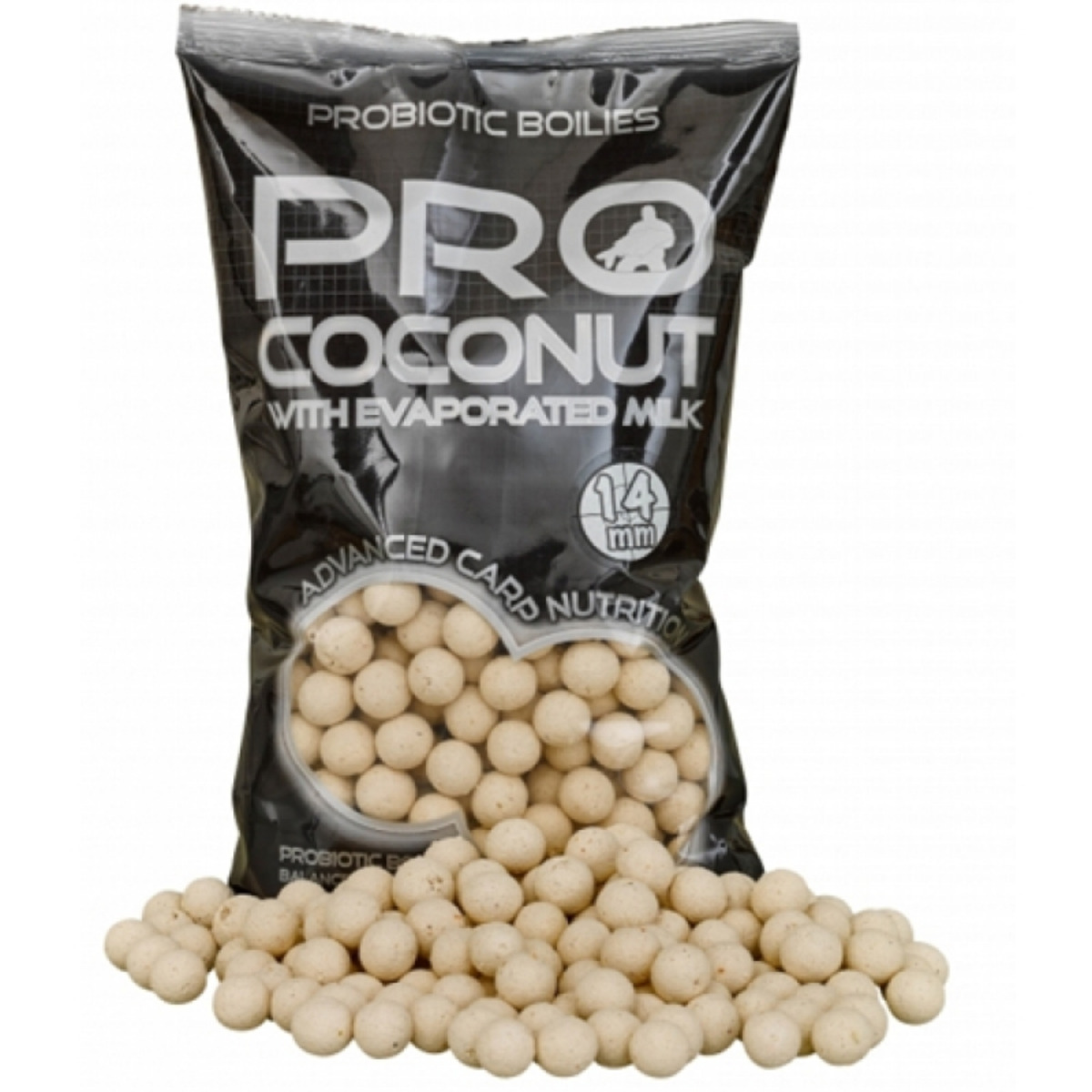 Starbaits Probiotic Boilies Coconut - 14  mm  - 1 kg