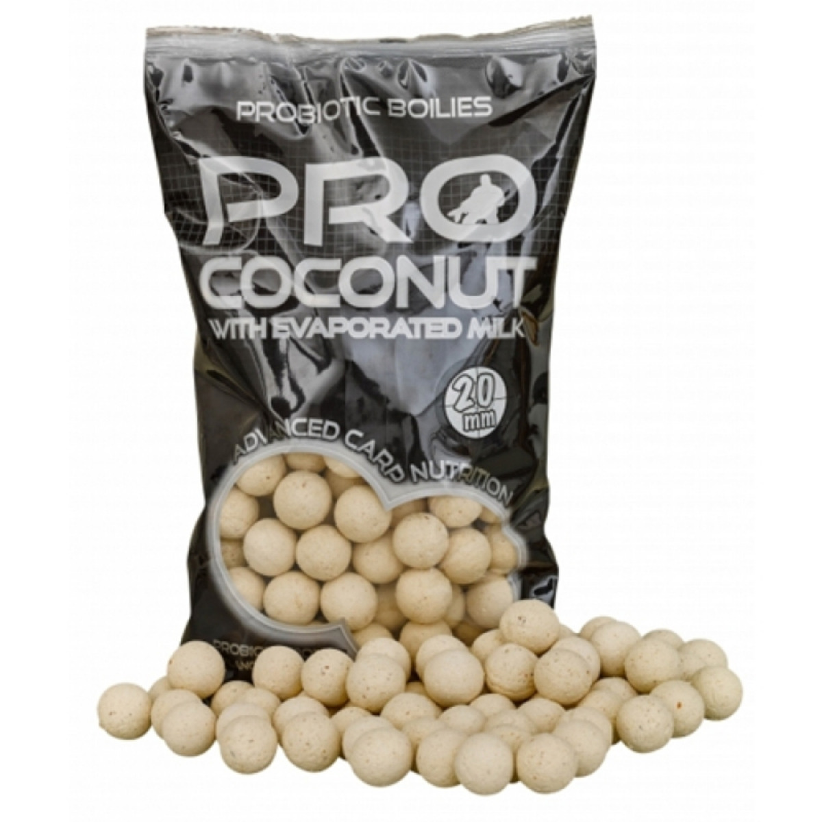 Starbaits Probiotic Boilies Coconut - 20  mm  - 1 kg