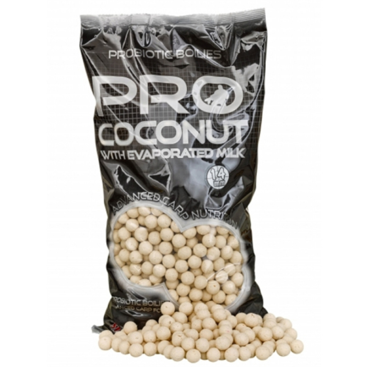 Starbaits Probiotic Boilies Coconut - 14  mm  - 2.5 kg