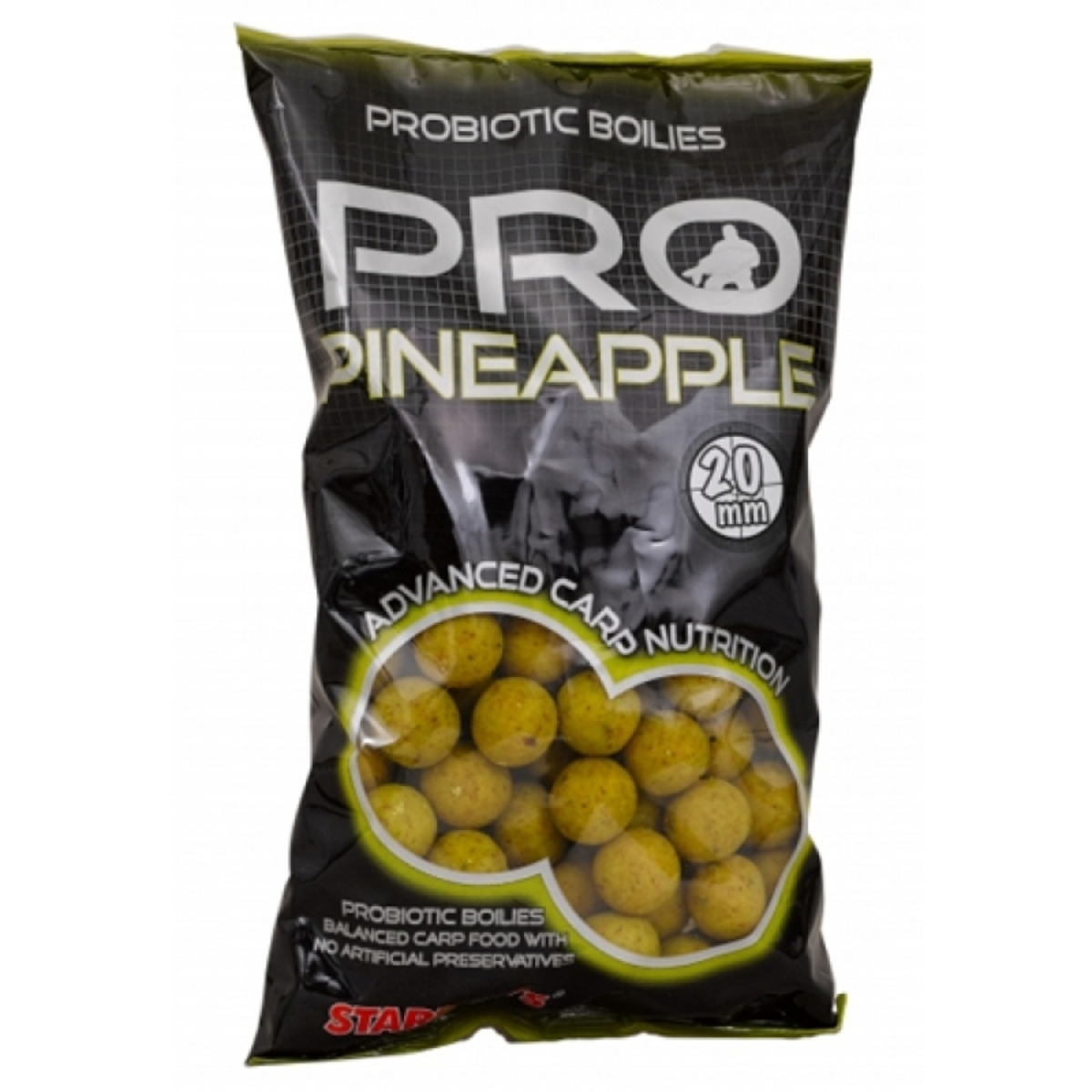 Starbaits Probiotic Boilies Pineapple - 20 mm  - 1 kg