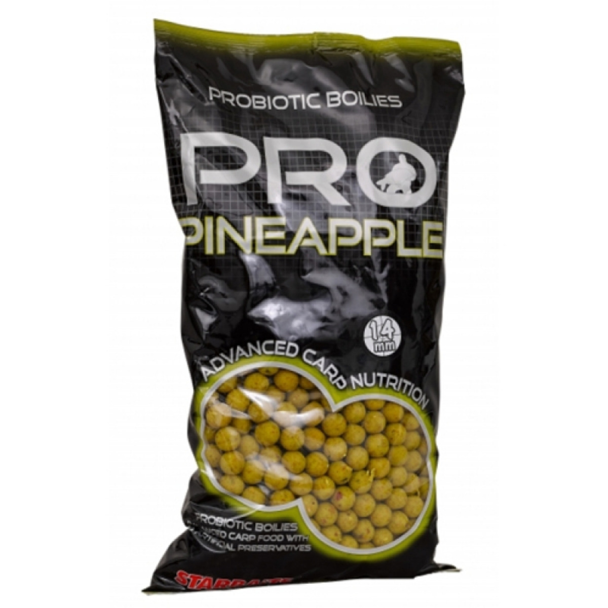 Starbaits Probiotic Boilies Pineapple - 14 mm  - 2.5 kg