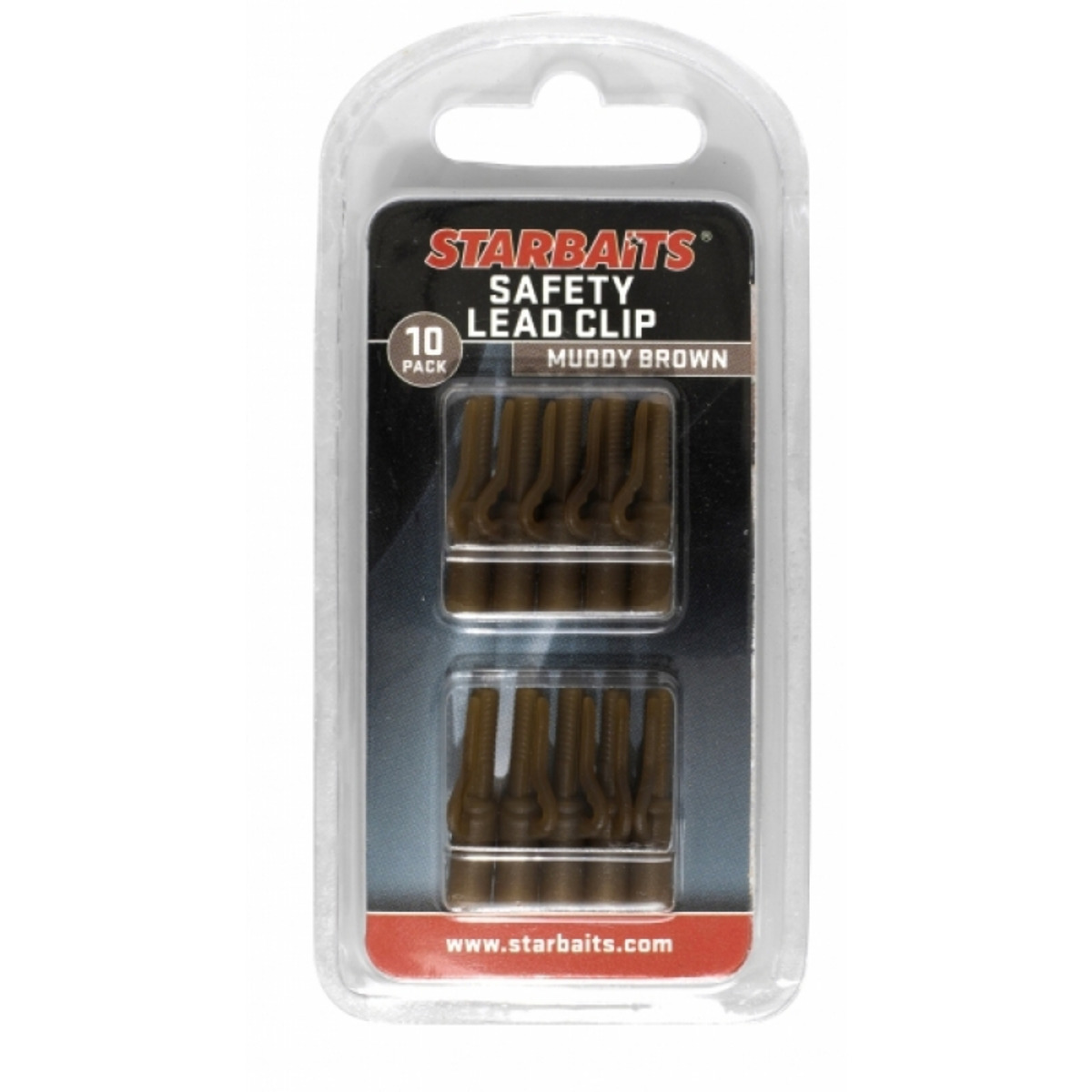Starbaits Safety Lead Clip - MUDDY BROWN