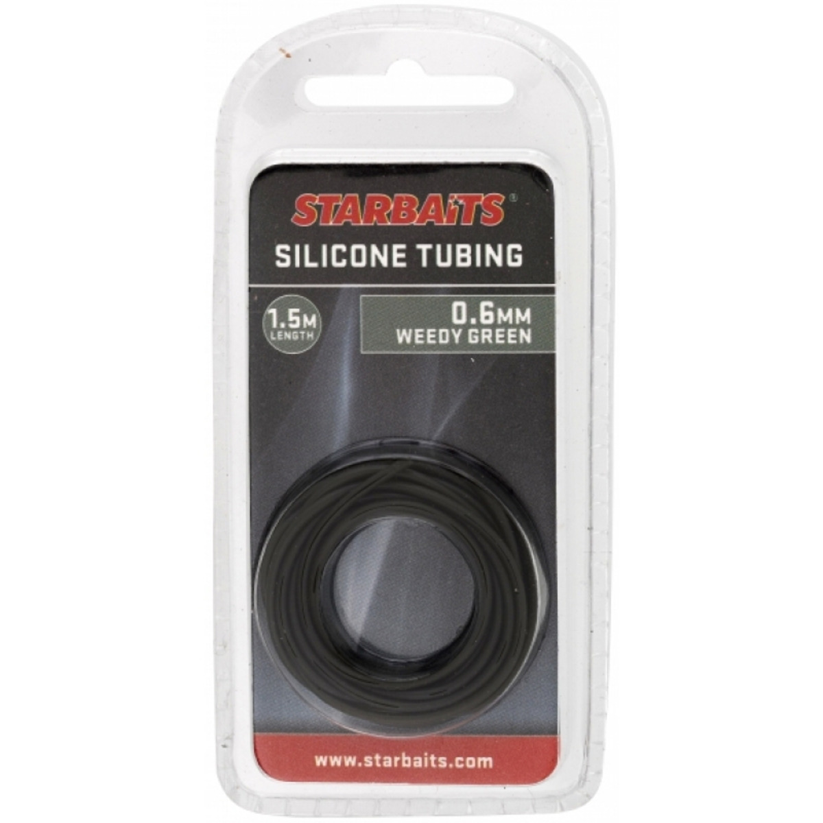 Starbaits Tubing 0.6mm Silicone - WEEDY GREEN
