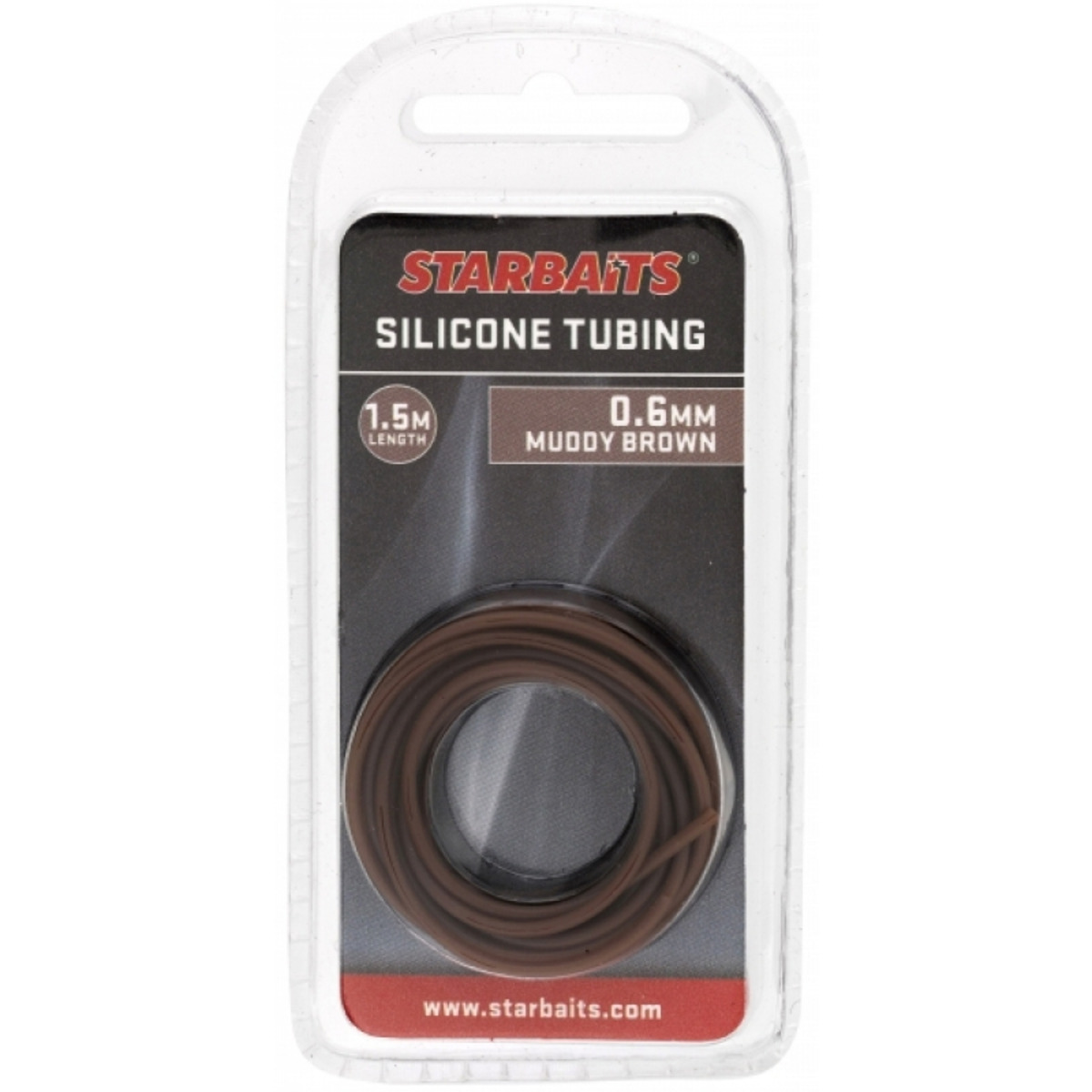 Starbaits Tubing 0.6mm Silicone - MUDDY BROWN