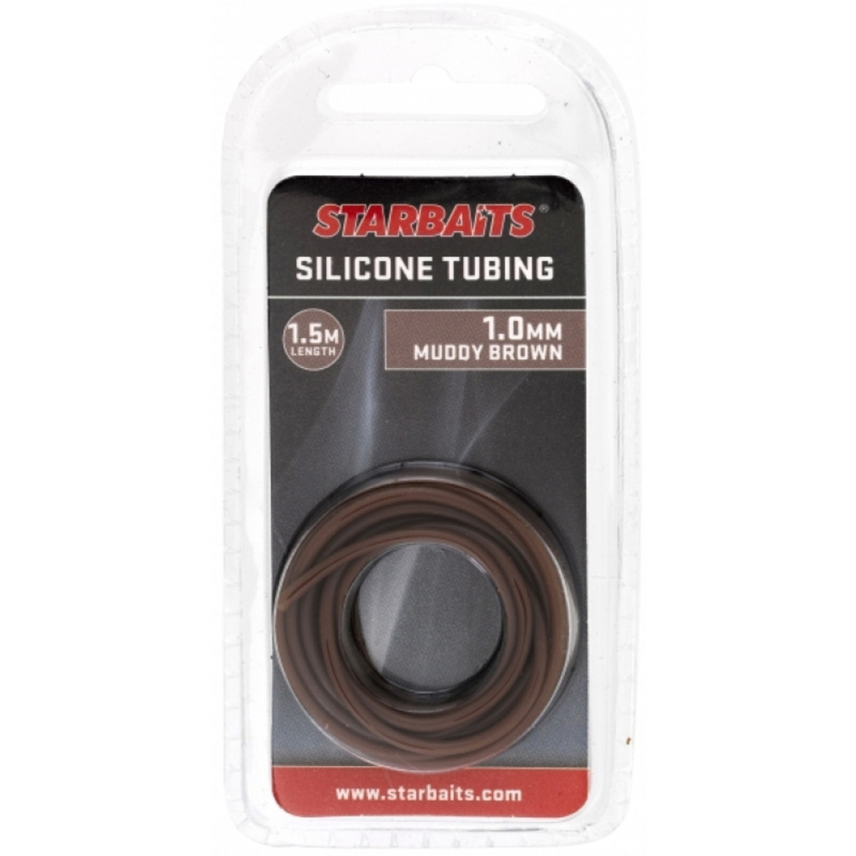 Starbaits Tubing 1.0mm Silicone - MUDDY BROWN