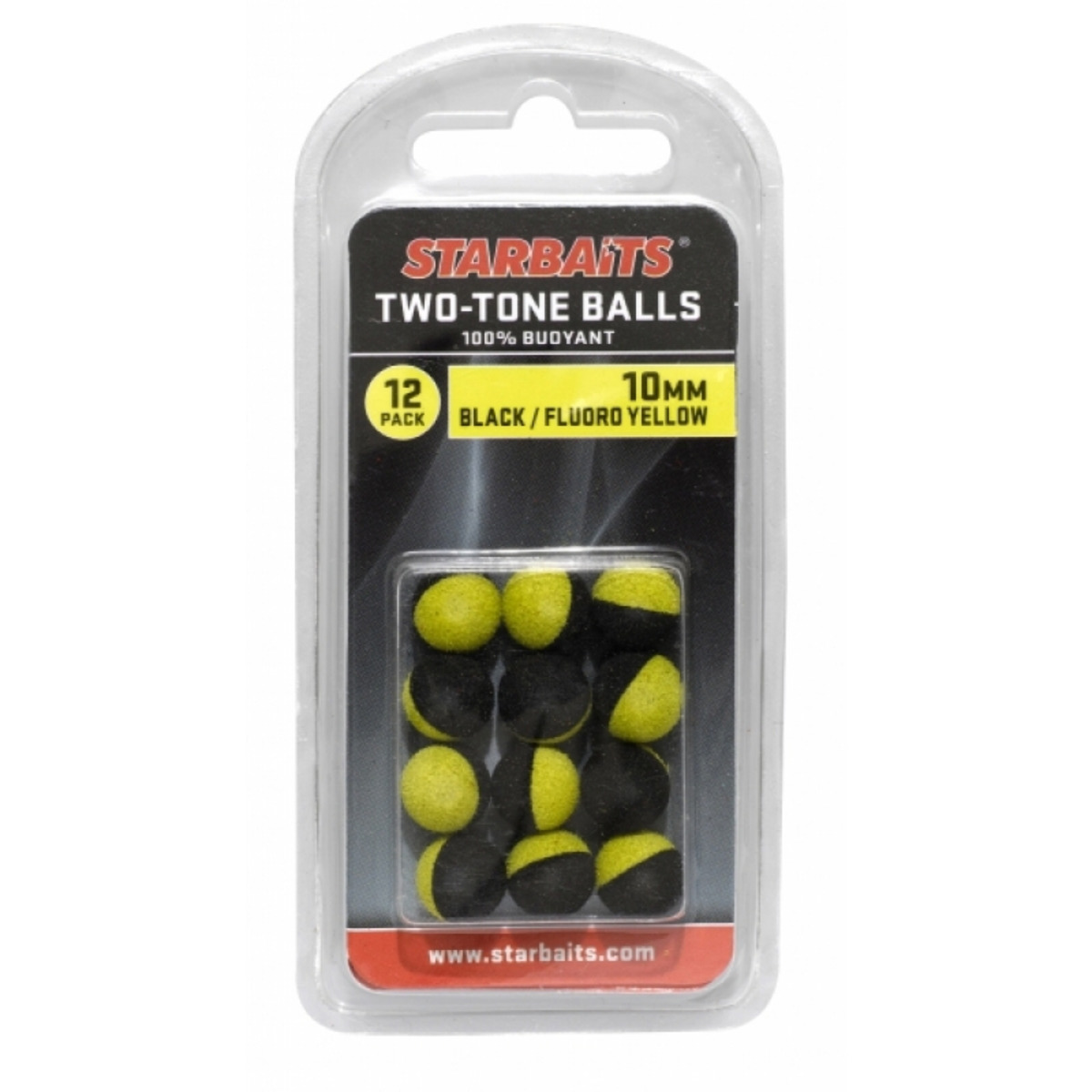 Starbaits Two Tones Balls 10mm - Black-Yellow
