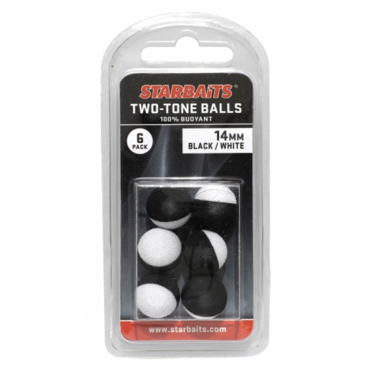 Starbaits Two Tones Balls 14mm - Black-White