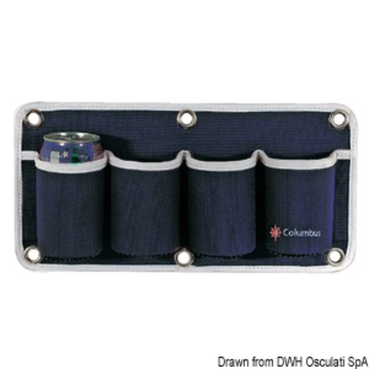 Columbus 2-place Glass/can Holder Pouch - COLUMBUS 2-place holder pouch